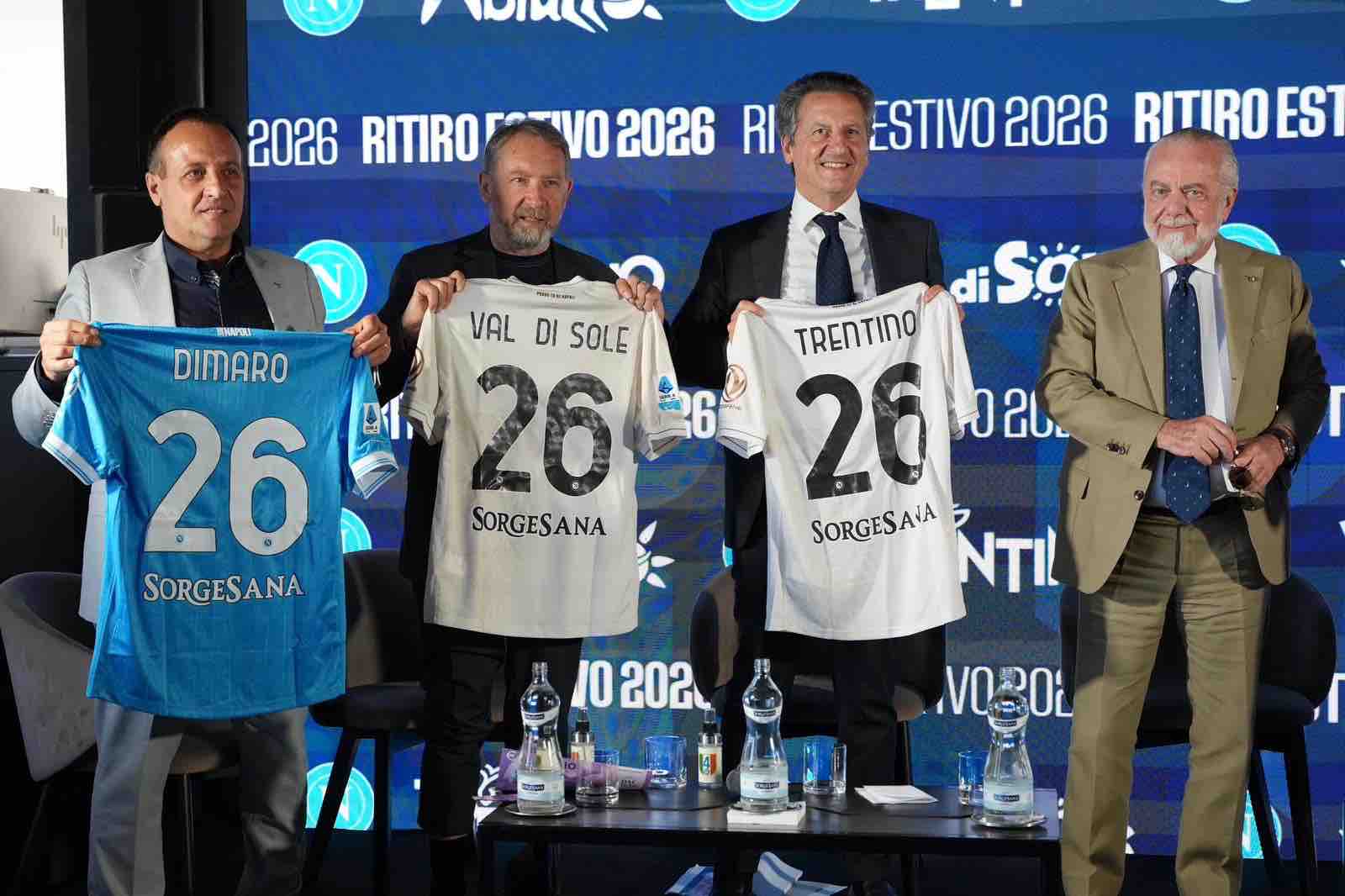 DIMARO - Calcio, In Val di Sole si celebrano i 15 ritiri del Napoli dal 17 al 27 luglio