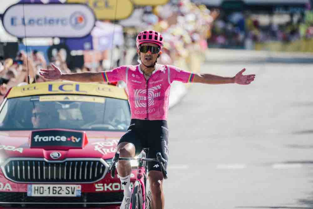 SPORT - Tour de France: impresa di Carapaz a Orcières Merlette