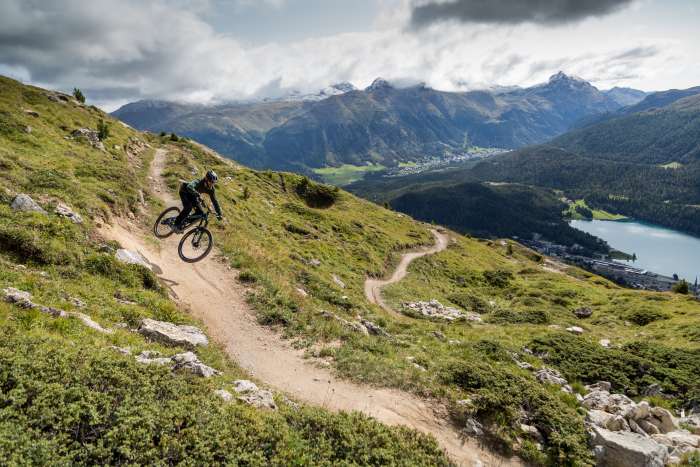 ENGADINA - I migliori mountain bike trails sul Corviglia a St. Moritz