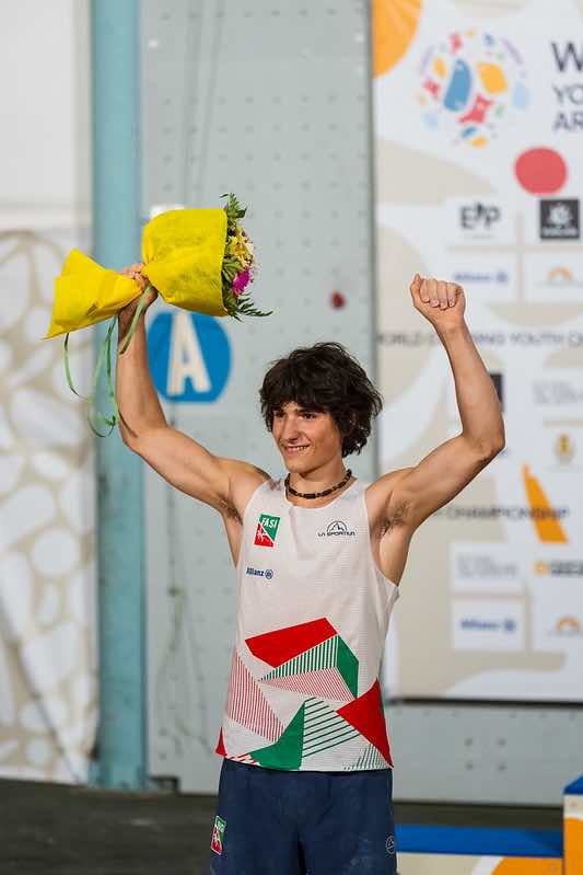 SPORT - Arrampicata, Andrea Ludovico Chelleris vicecampione del Mondo Lead U19 ad Arco