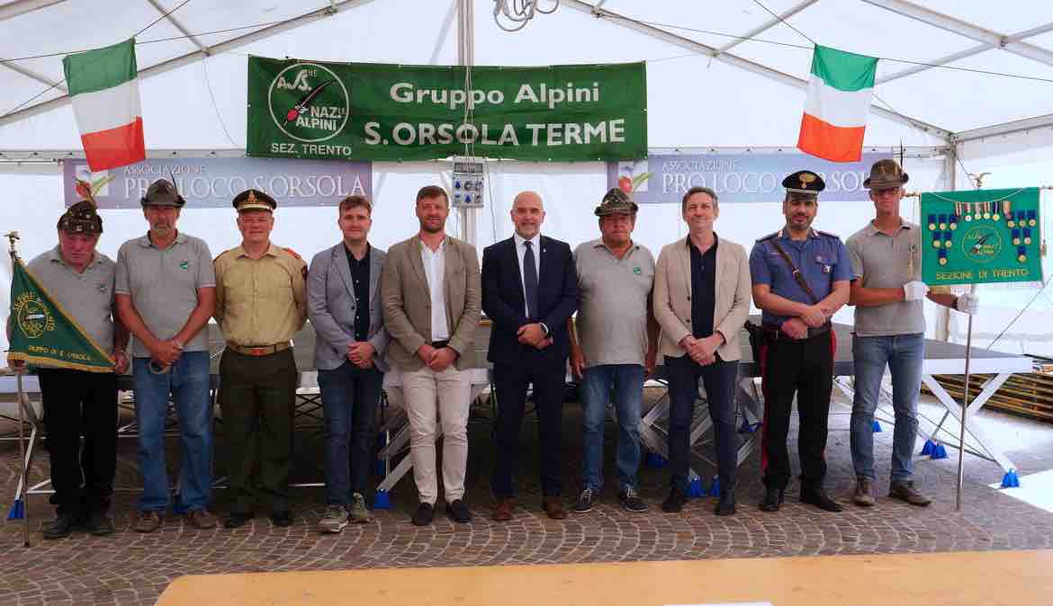 TRENTINO - Celebrato il 60° anniversario degli alpini di Sant'Orsola Terme