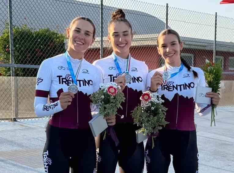 SPORT - Ciclismo: Ferrante, Nervo e Laghi d'argento nella team sprint agli Italiani su pista