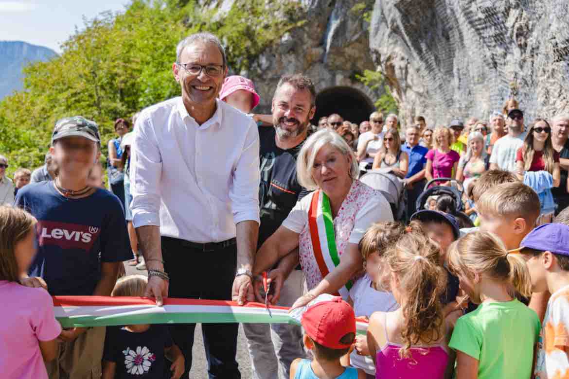 TRENTINO - San Lorenzo Dorsino: inaugurati il sentiero alpino “Delle Gere - Col Beo” e il nuovo marciapiede