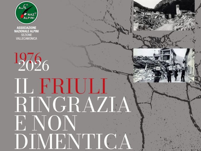 EVENTO - Terremoto in Friuli: medaglia a 64 alpini della Valle Camonica