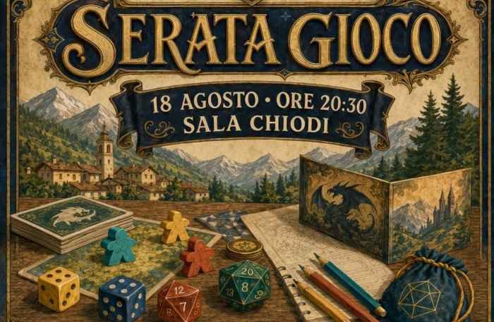 VALLE CAMONICA - Corteno Golgi ospiterà la “Serata Gioco”