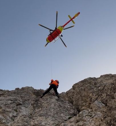 TRENTINO - Grave climber colpito da scarica di sassi dal Pizzo Nicolaucich