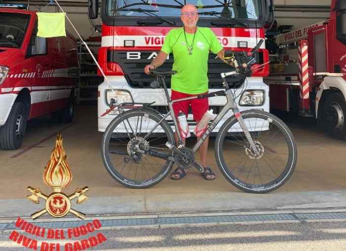 EVENTO - A Riva del Garda l'ex vigile del fuoco tedesco Franz Jörg