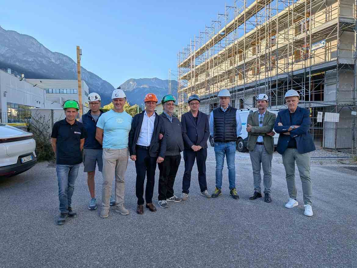 TRENTINO - AbilNova, il presidente Fugatti in visita al cantiere della nuova sede a Spini di Gardolo