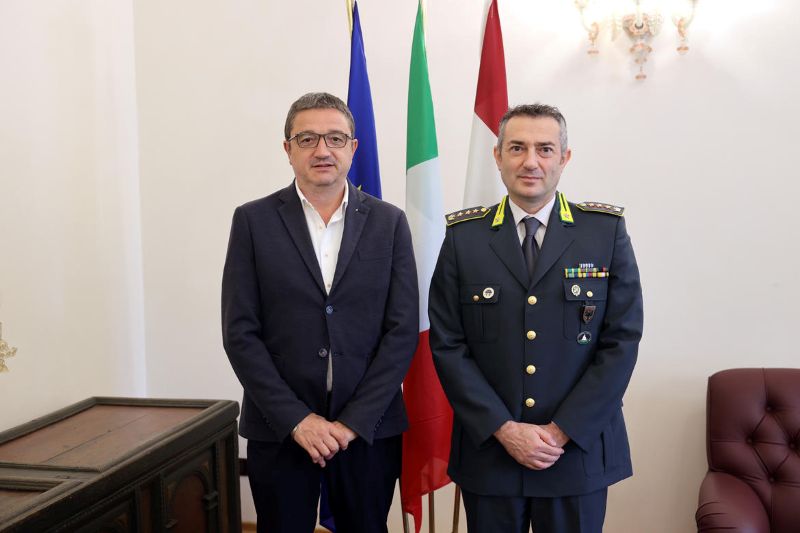 TRENTINO - Il presidente Fugatti incontra il nuovo comandante provinciale della Finanza