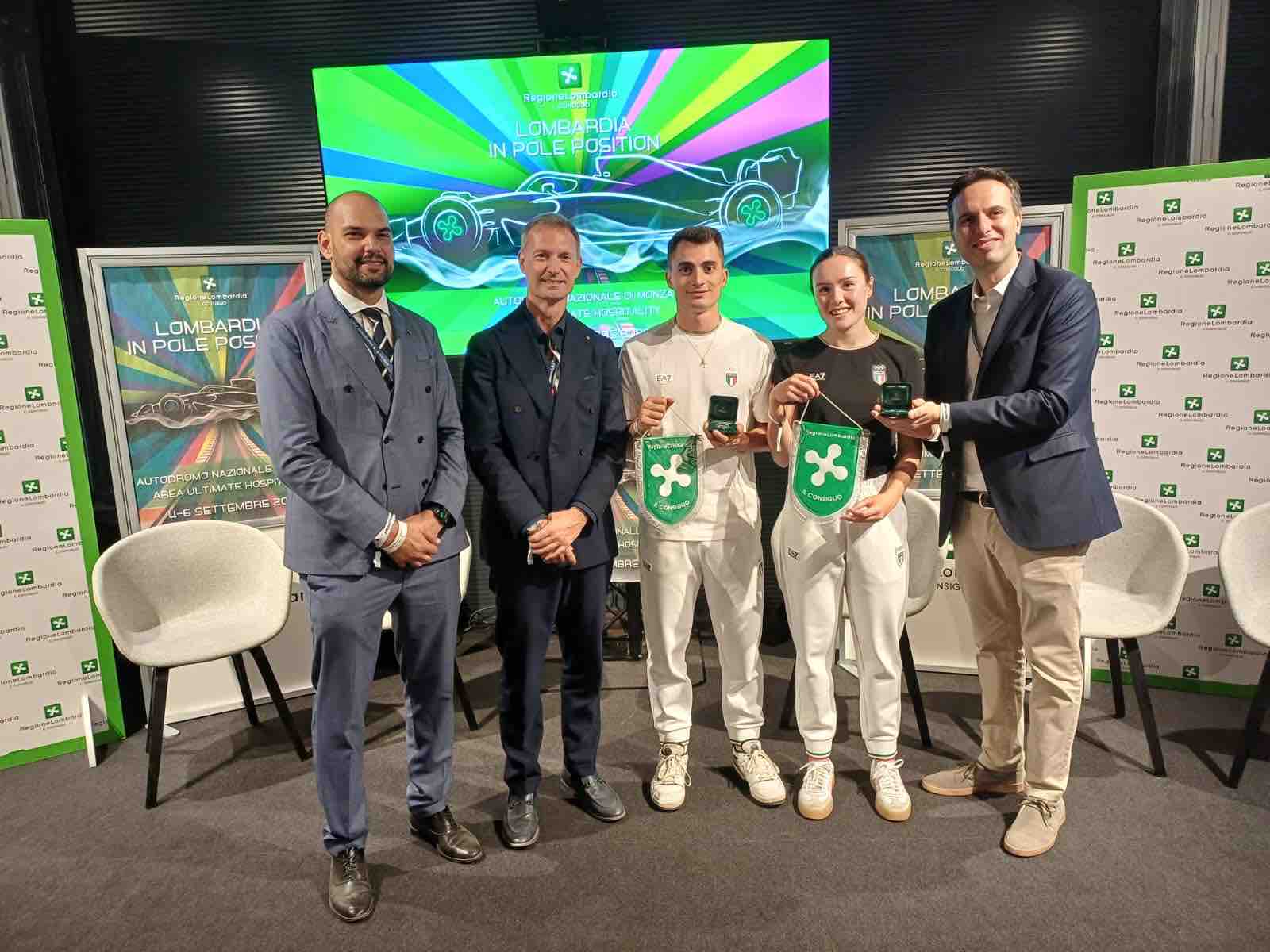 SPORT - Sighel e Confortola, al GP di Monza il Consiglio regionale premia i campioni olimpici