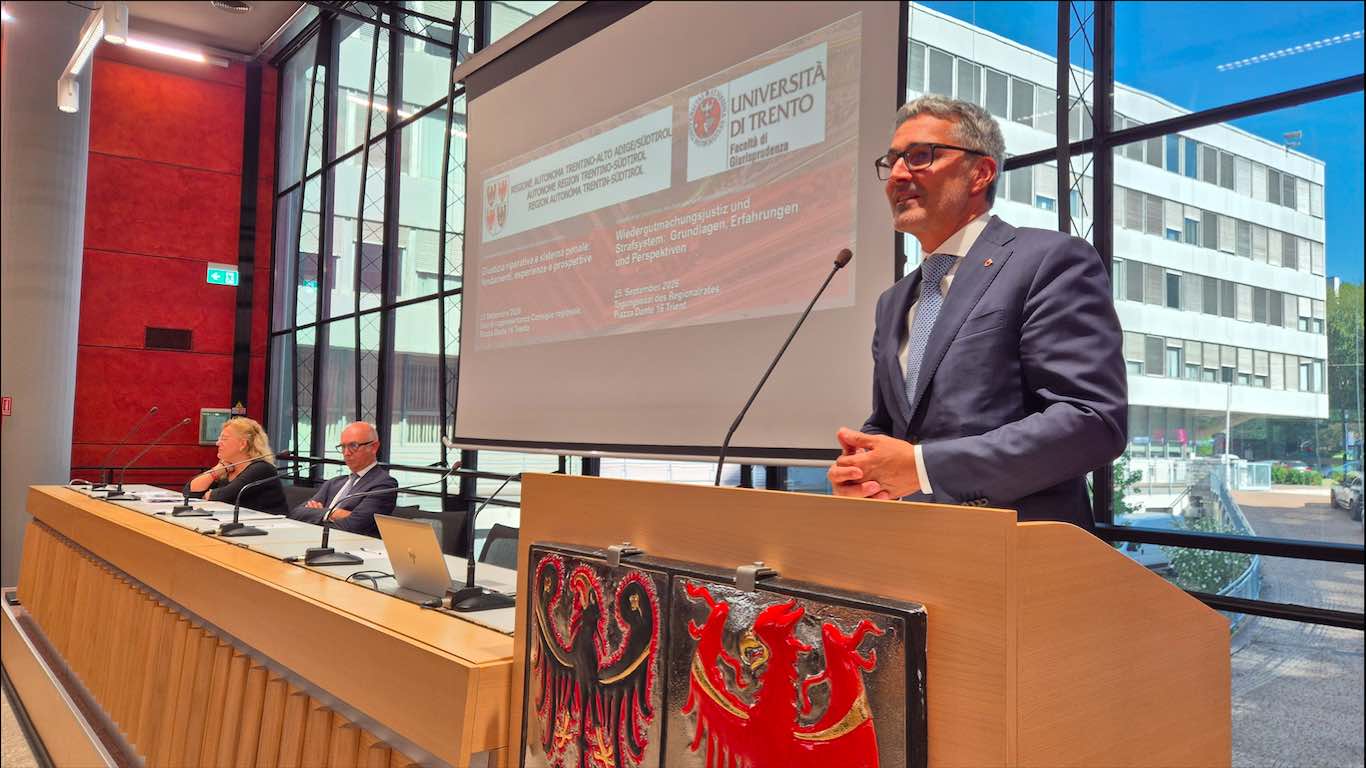 ATTUALITÀ - Nasce ufficialmente il Centro per la Giustizia Riparativa del Trentino-Alto Adige