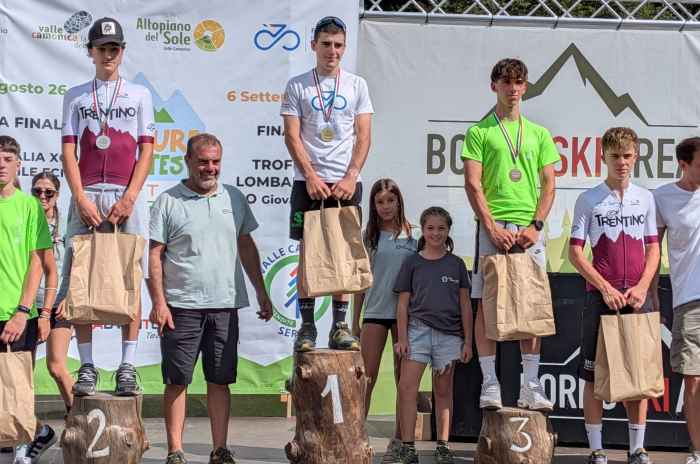 SPORT - Mtb, Coppa Italia: la rappresentativa trentina sul podio a Borno