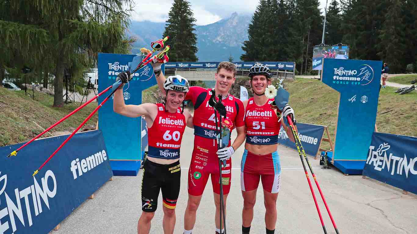 VAL DI FIEMME - Finali Coppa del Mondo di Skiroll: sul Cermis sventola la bandiera norvegese