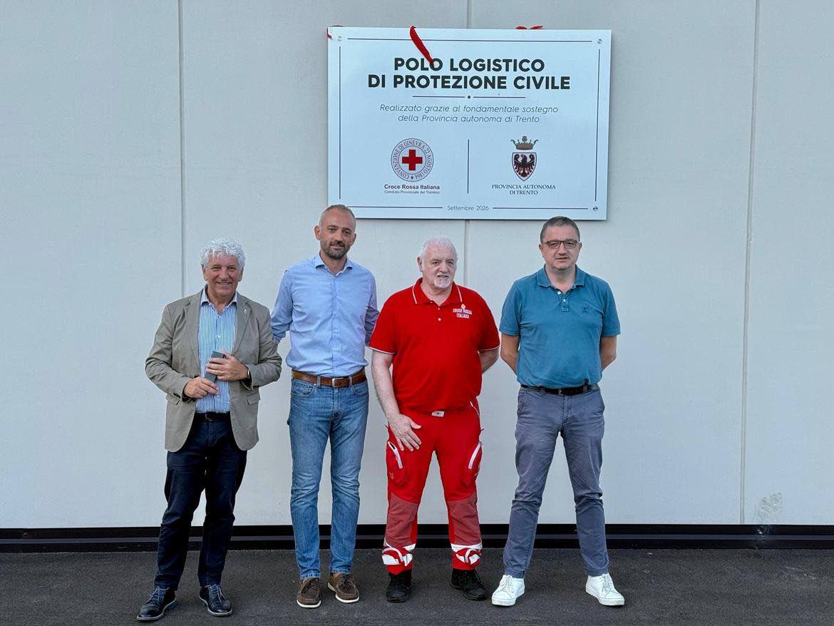 TRENTINO - A Lavis il nuovo polo logistico della Croce Rossa del Trentino