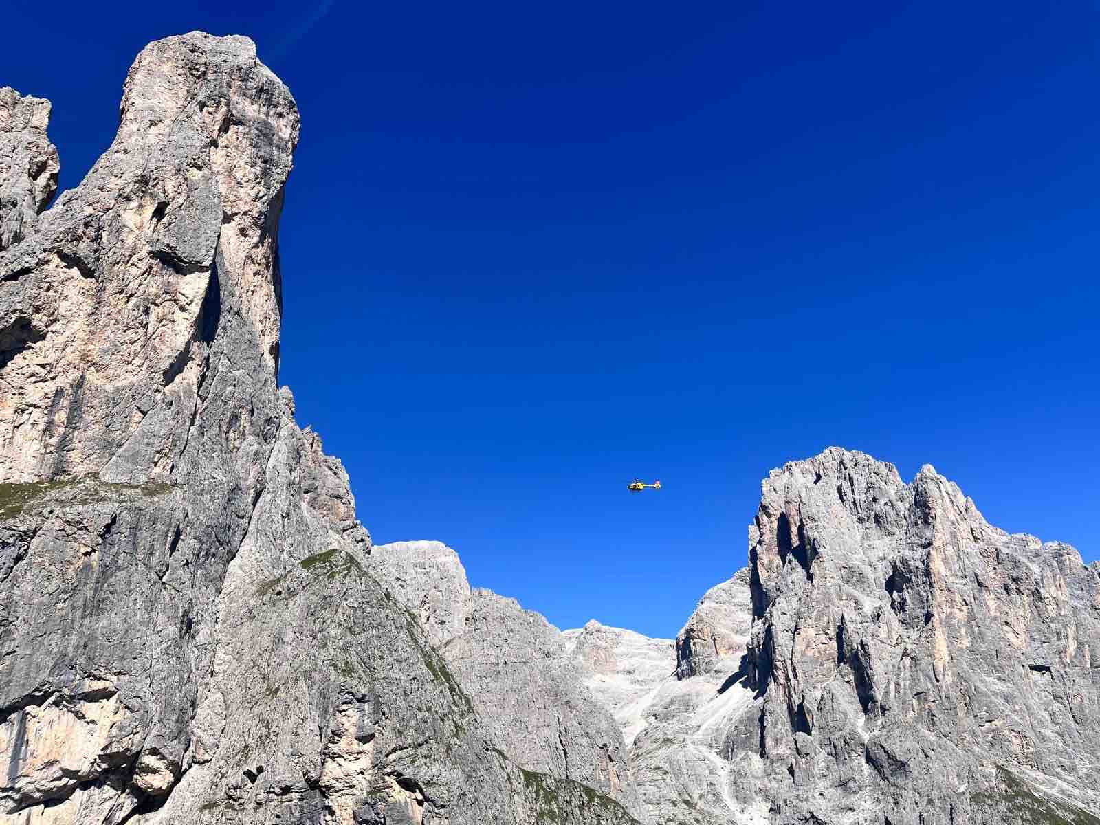 CRONACA - Intervento sul Sass Maor per un alpinista infortunato