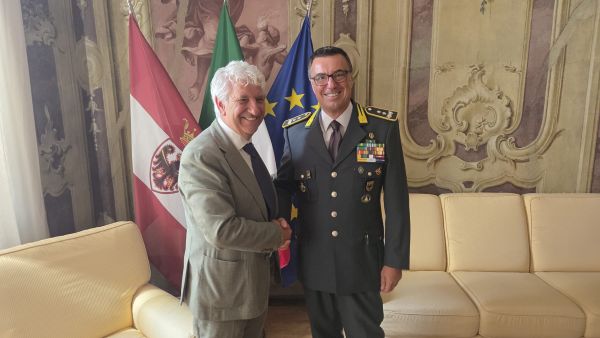 TRENTINO - Il saluto del presidente Soini al Generale Putzu