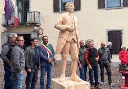GARDA - Inaugurata a Bezzecca la statua dedicata a Bernardo Gigli