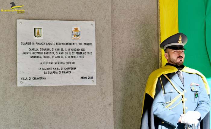 EVENTO - Targa commemorativa intitolata a tre finanzieri caduti in servizio