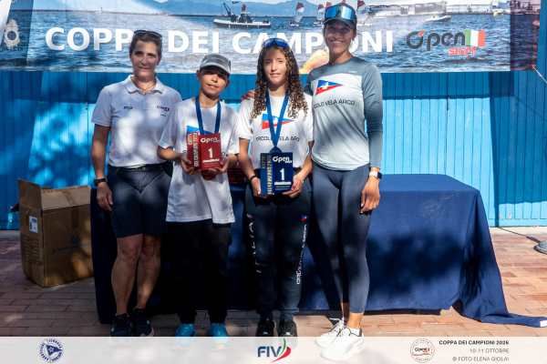 VELA - Vela, doppietta del Circolo vela Arco alla Coppa dei Campioni Openskiff 