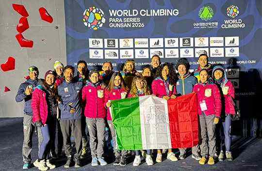 SPORT - World Climbing Para Series: sei finalisti e quattro medaglie azzurre