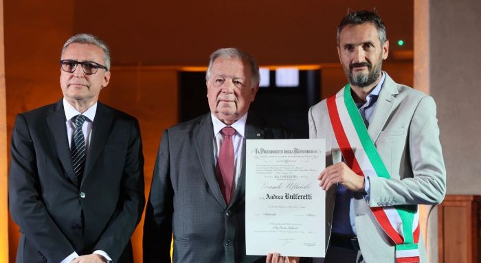 PONTE DI LEGNO - L'imprenditore Andrea Bulferetti insignito dell'onorificenza di Grande Ufficiale