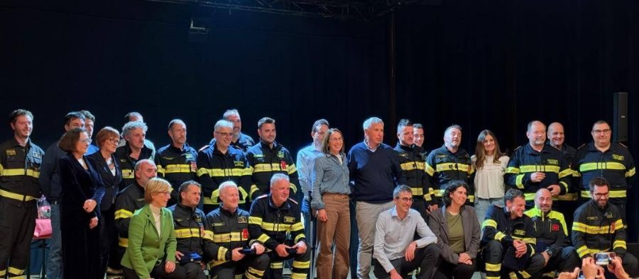EVENTO - Vermiglio e la Val di Sole hanno ringraziato i vigili del fuoco 